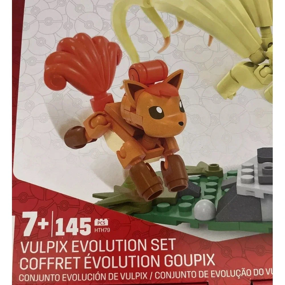 Pokemon Mega‎ Build  Vulpix & Ninetales Evolution Set 145 Pieces, Brand New